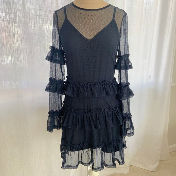 NWT The Fifth Label National Navy Ruffle Dress - Picture 5 of 10